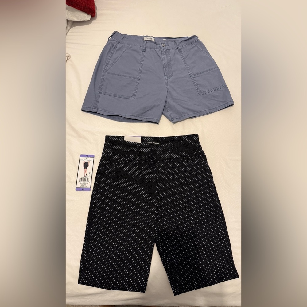 Hilary Radley Black and White Polka Dot Skirt